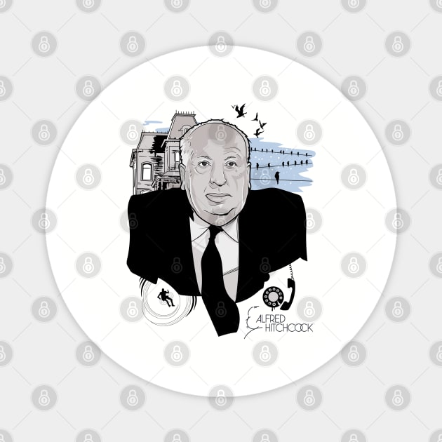 Alfred Hitchcock the King Magnet by Frajtgorski